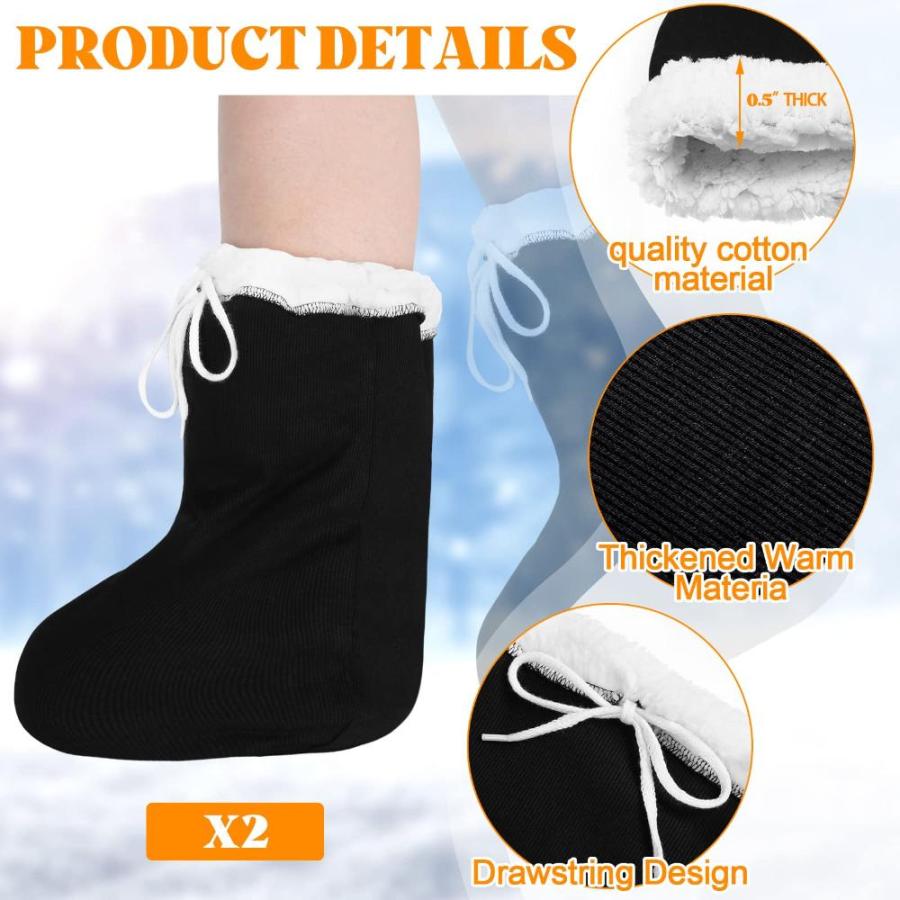 公式日本サイト 2 Pcs Cast Toe Cover Sock Thick and Warm Foot Cast Sock Adjustable Cast Toe