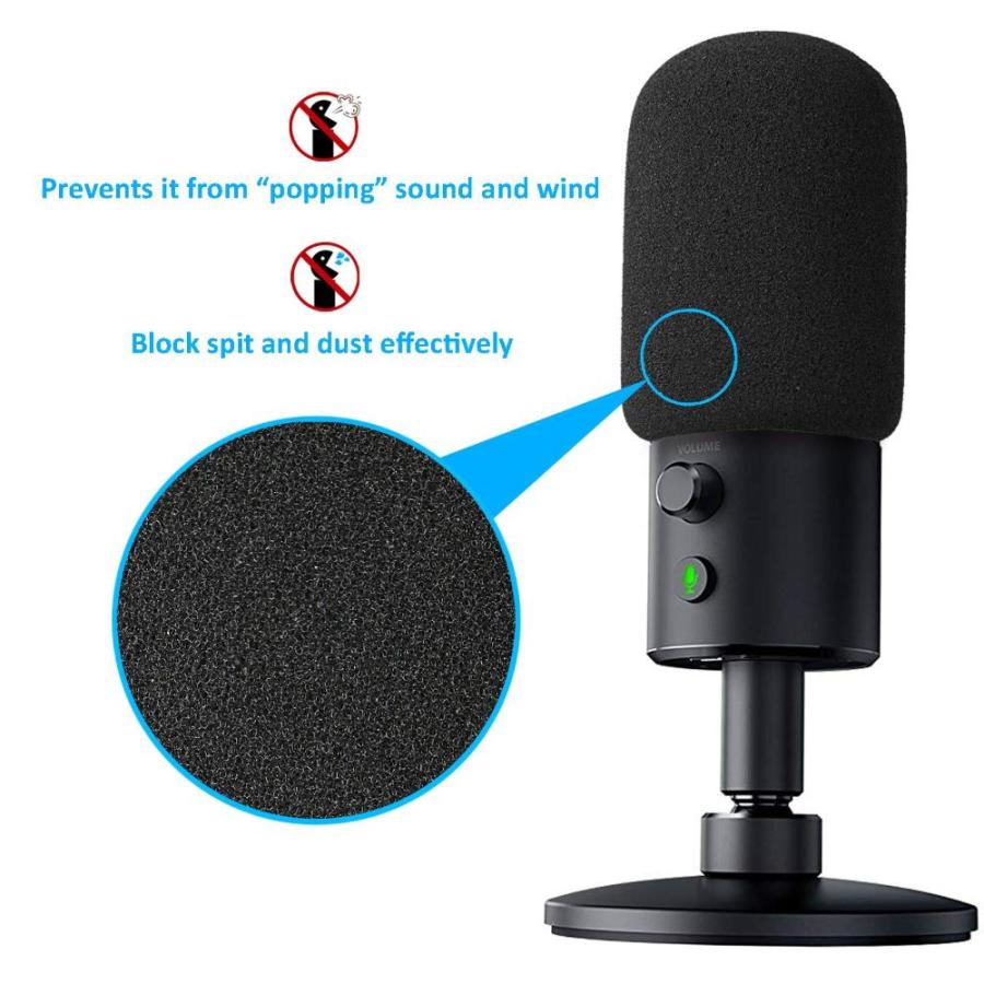 Razer Seiren X Shock Mount and Pop Filter Matching Mic Boom Arm Stand, Comp｜joyfullab｜04