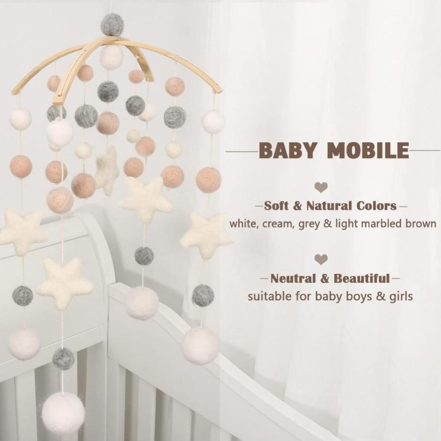 Mobile for Crib - Crib Mobile for Girls, Boys - Mobile for 【正規品】 Bassinet, P
