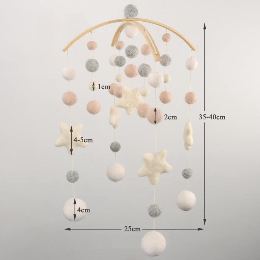 Mobile for Crib - Crib Mobile for Girls, Boys - Mobile for 【正規品】 Bassinet, P