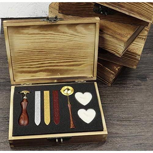Vintage Snake Sealing Wax Seal Stamp Kit Melting Spoon Wax 【キャ】 Stick Candl
