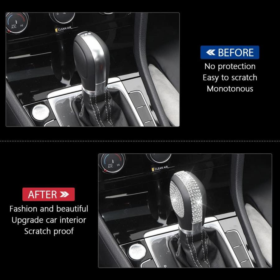 新シーズンアイテム PIFOOG Accessory for Volkswagen Glittering Gear Shift Knob Cover Shifter Le