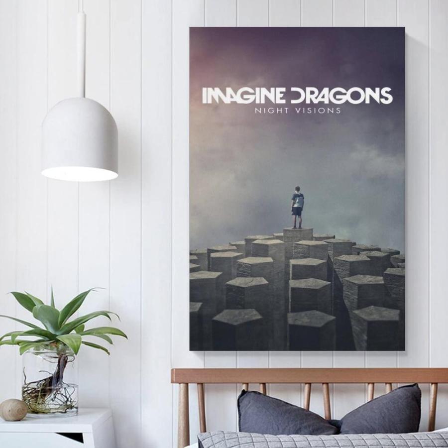 日用品の通販なら Imagine Dragons Night Visions Canvas Poster Bedroom Decoration Landscape Of