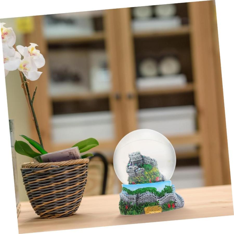 数量限定セール  VOSAREA 2 pcs Great Wall Crystal Ball Ornament Crafts Nativity Snowglobe An