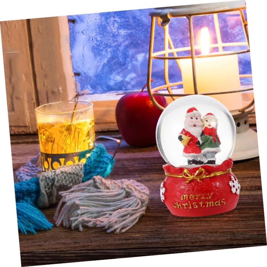 直売公式 NOLITOY 3pcs Christmas Crystal Ball Christmas Glass Globe House Ornaments S