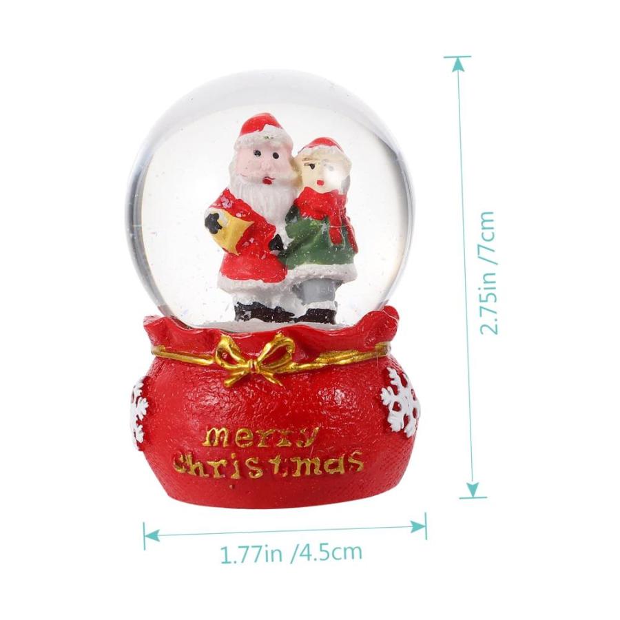 直売公式 NOLITOY 3pcs Christmas Crystal Ball Christmas Glass Globe House Ornaments S