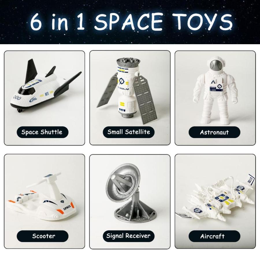 Wbzle Space Shuttle Toy, Astronaut Toys Playset, Outer Space Toys for Boys｜joyfullab｜02