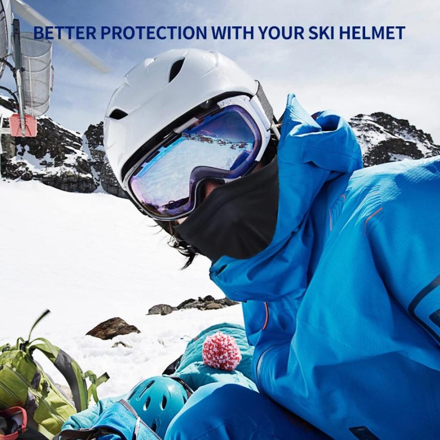 SHEVERCH 2 Pack White Ski Mask UV Protection Lightweight