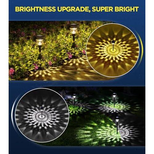 在庫一掃大特価 ornesign Ultra Bright Solar Lights Outdoor Waterproof 8 Pack， 100% Faster C