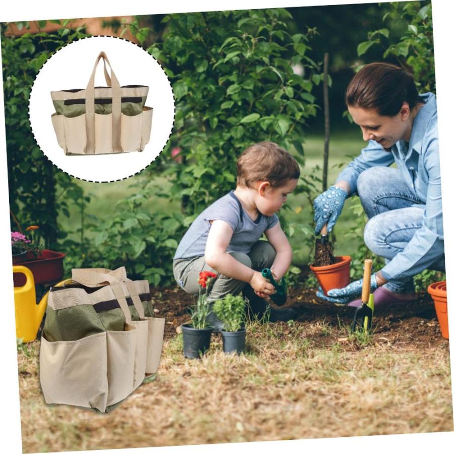 新作が登場 CHILDWEET 1pc Garden Kit Plant Tool Bag Garden Tool Carrier Canvas Tote Bag