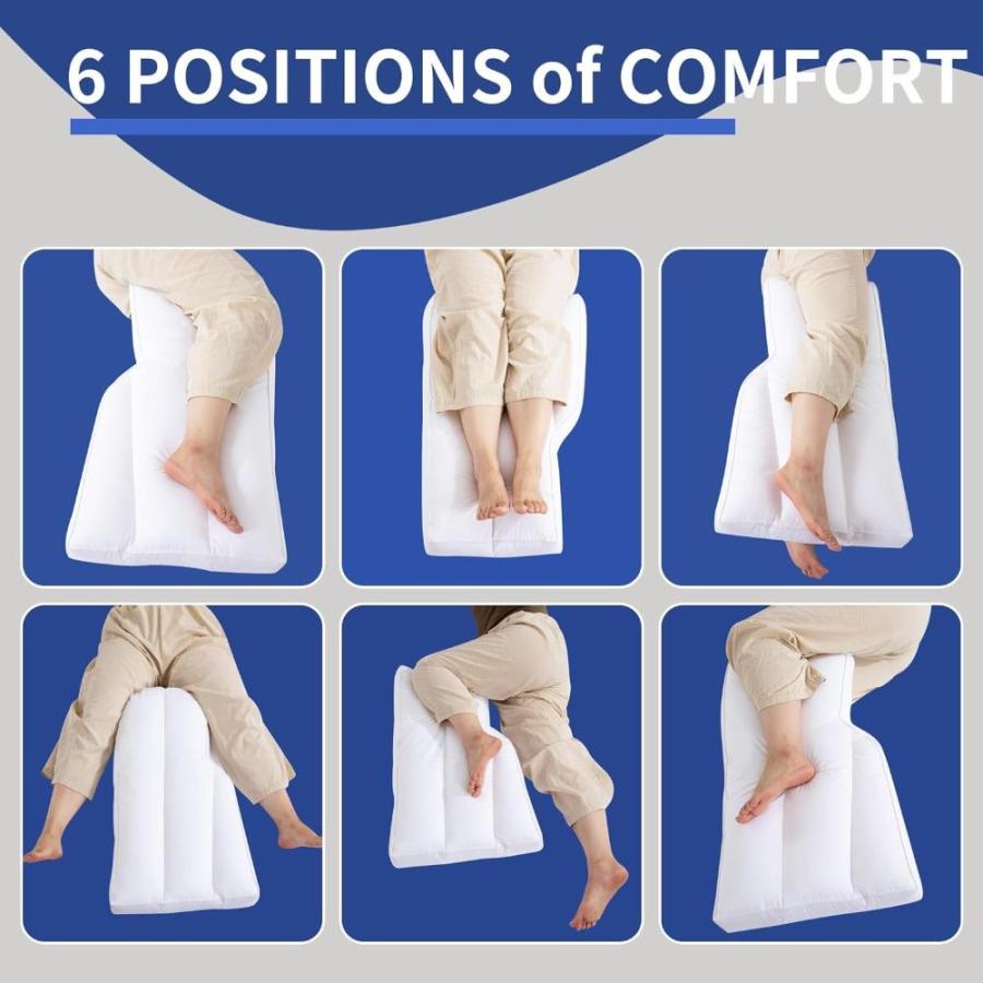 激安で通販 HOMBYS 膝枕 横向きで寝る方 仰向け寝用 脚枕 膝を分離 体の位置合わせに 脚の間 腰痛緩和 妊娠サポート 台形形状