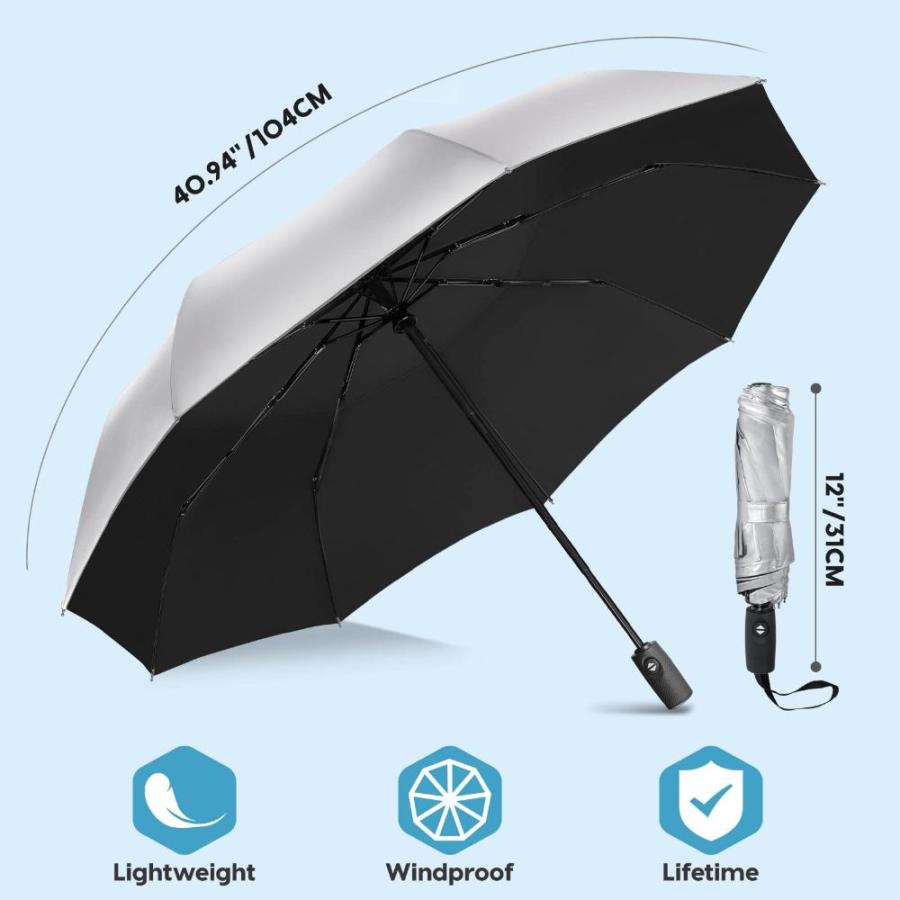 買い卸値 ZOMAKE 旅行用傘 UV保護 - 小型ポータブル傘 コンパクトパラグア自動折りたたみ傘 防風 - 日傘 UVブロック 収納可能 シェード傘 レディ