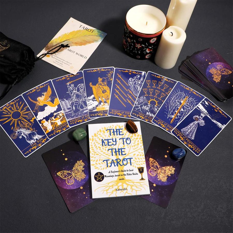 Tarot Cards with Guidebook for Beginners,78 Unique Tarot Deck for Tarot Lov｜joyfullab｜02