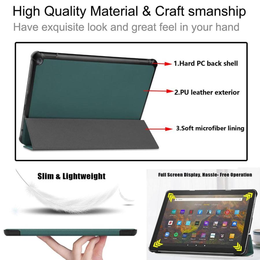 UUcovers Case for Amazon Kindle Fire HD 10/10 Plus Tablet (only Fits 11th G｜joyfullab｜05