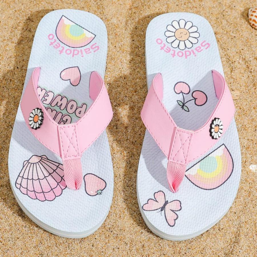 Saidoteto Boys Girls Flip Flops Summer Slide Sandals Beach Pool Water Shoes｜joyfullab｜03