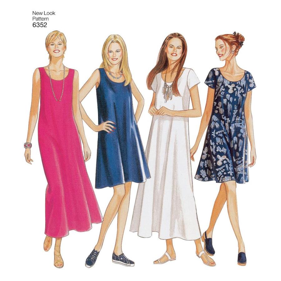 New Look Sewing Pattern 6352 Misses Dresses, Size A (8-10-12-14-16-18) by S｜joyfullab｜04