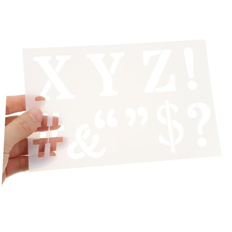 1 Set English Alphabet Template Letter Molds Stencil Letters Numbe 【あかね】