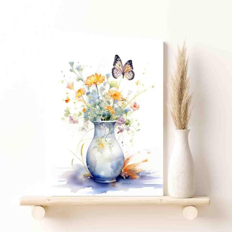 Fennel flowers & book art paintings,canvas floral art wall 【花筵】 decor,boh