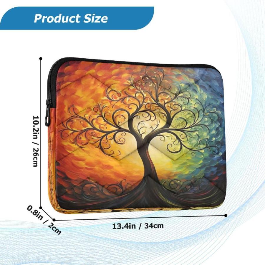 innewgogo Rainbow Tree 13-14 Inch Laptop Sleeve Bag for Men Women Durable P｜joyfullab｜03