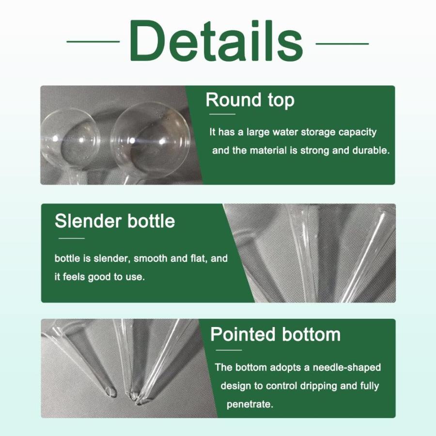 8 Pcs Clear Plant Watering Globes,Plastic Self-Watering Bulbs,Automatic Wat