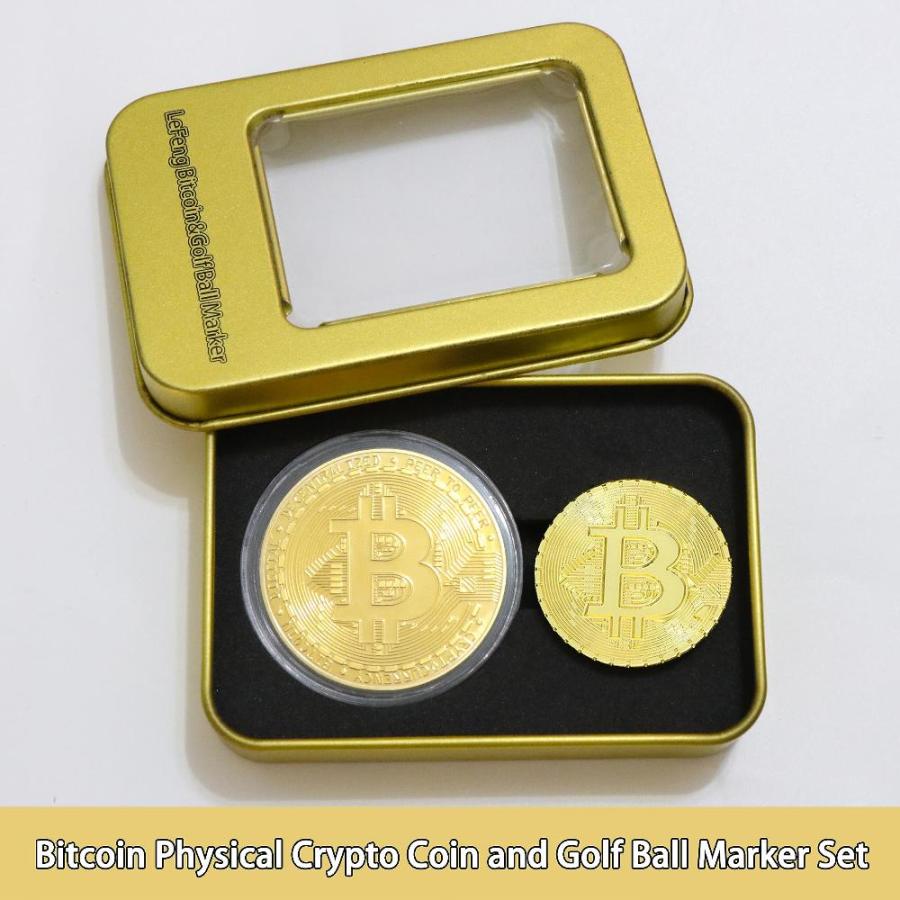 LeFeng 2pcs Bitcoin Golf Ball Marker with Magnetic Hat Clip | Golf Accessor  Magnetic Golf Hat