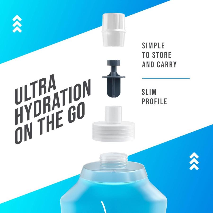 Running Water Bottle Hand Held- Flexible Running Bottle| Collapses As You D｜joyfullab｜05