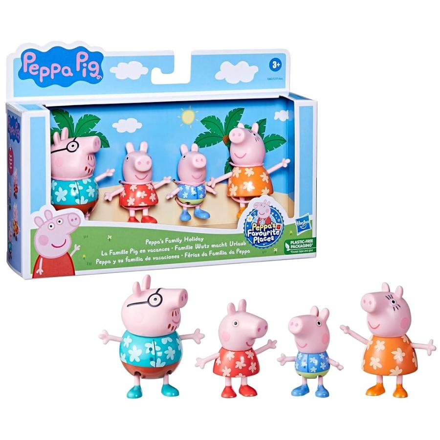 Peppa Pig ペッパピッグ Peppa's Family Holiday ファミリー フィギュア Tropical Holiday｜joyfulmoments｜02