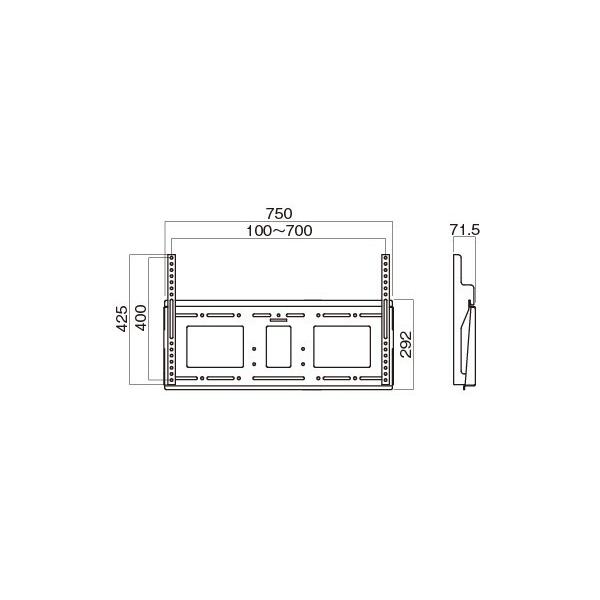 HAMILeX ハヤミ工産 MH-851B 角度固定タイプ 〜85V型対応 壁掛金具