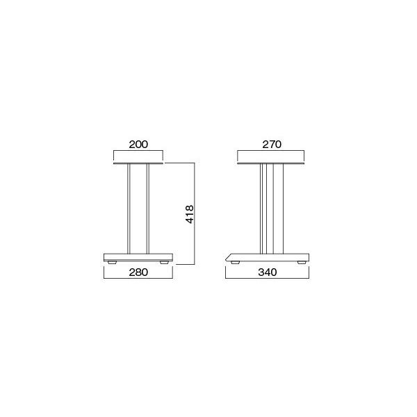 ハヤミ工産 HAMILeX SB-411 台型スピーカースタンド（2台1組） Jolt