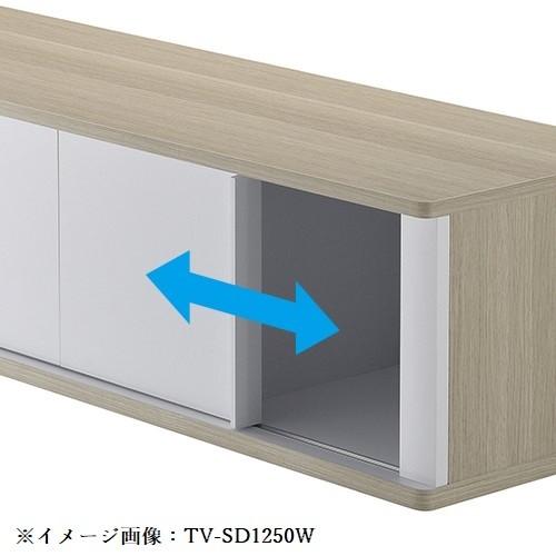 TIMEZ ハヤミ工産 TV-SD1550B 55v〜65v型対応 テレビ台 ダークブラウン 