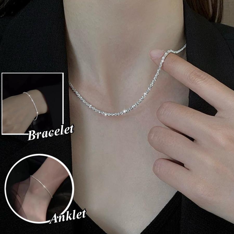 ネックレス ブレスレット アンクレット レディース メンズ 男女兼用 おしゃれ シンプル キラキラ チェーン ペアアクセサリー | Joy Harmony | 15