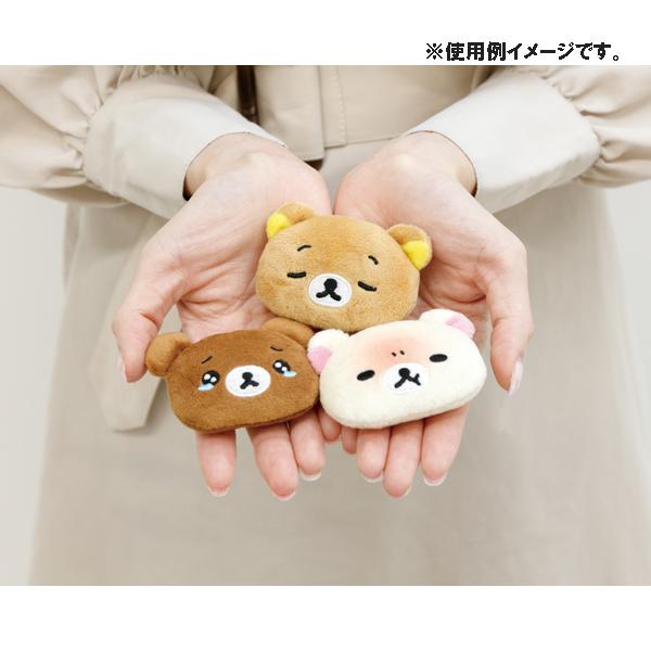 リラックマ ぬいぐるみバッジ チャイロイコグマ うるうる えもじーず