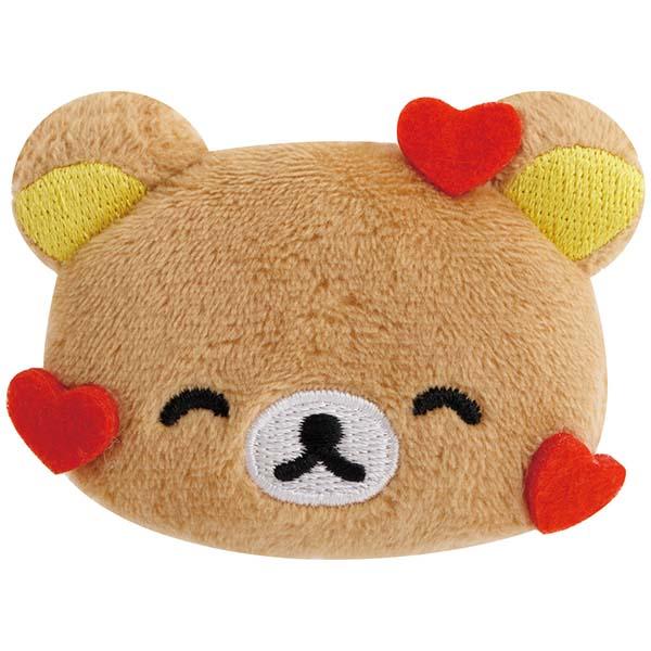 リラックマ ぬいぐるみバッジ ハート えもじーずぬいぐるみ : ジョイン