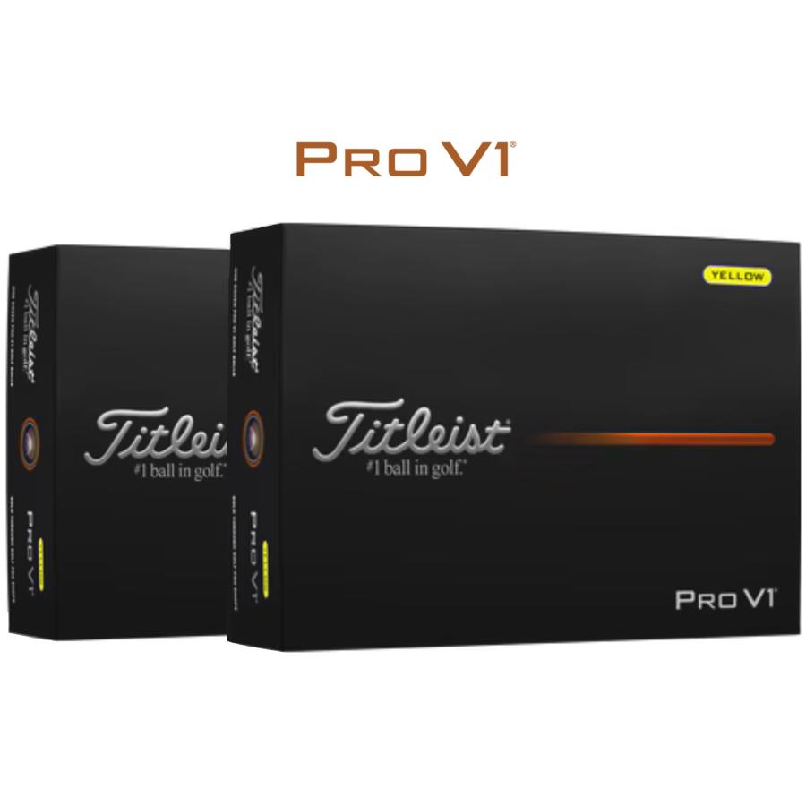 Pro V1 ☆新品☆タイトリスト☆NEW☆Pro V1ボール☆イエロー2ダース