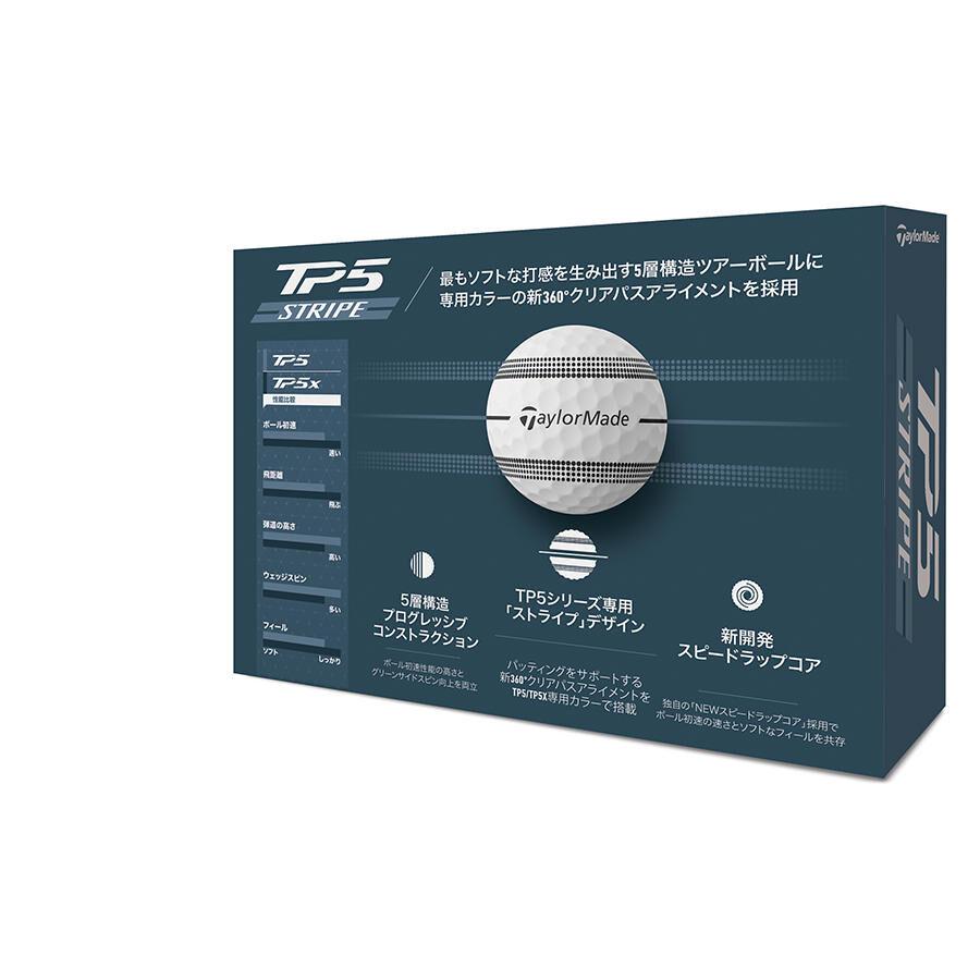 TP5 ☆新品☆テーラーメイド☆NEW ストライプ ゴルフボール