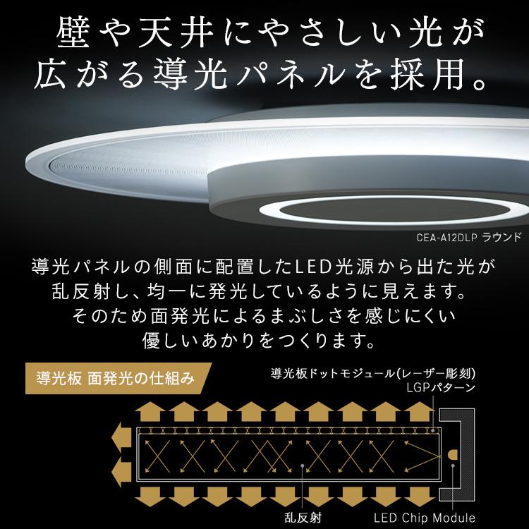 シーリングライト led 8畳 led照明器具 天井 照明器具 おしゃれ リモコン アイリスオーヤマ 調光調色 四角 パネルライト 導光板 CEA-A08DLPS * | IRIS OHYAMA | 05