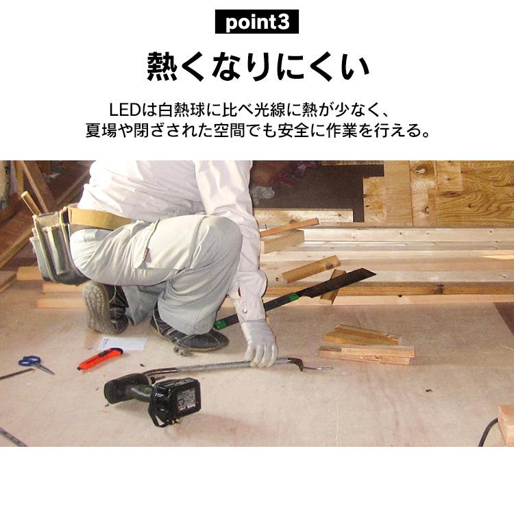クリップライト led 作業灯 1600lm 照明 業務用 オフィス 工場 現場 100V 屋内用 昼白色 広配光 角度調節 屋内倉庫 夜間作業 非常灯 アイリスオーヤマ ILW-16GC4 | IRIS OHYAMA | 04