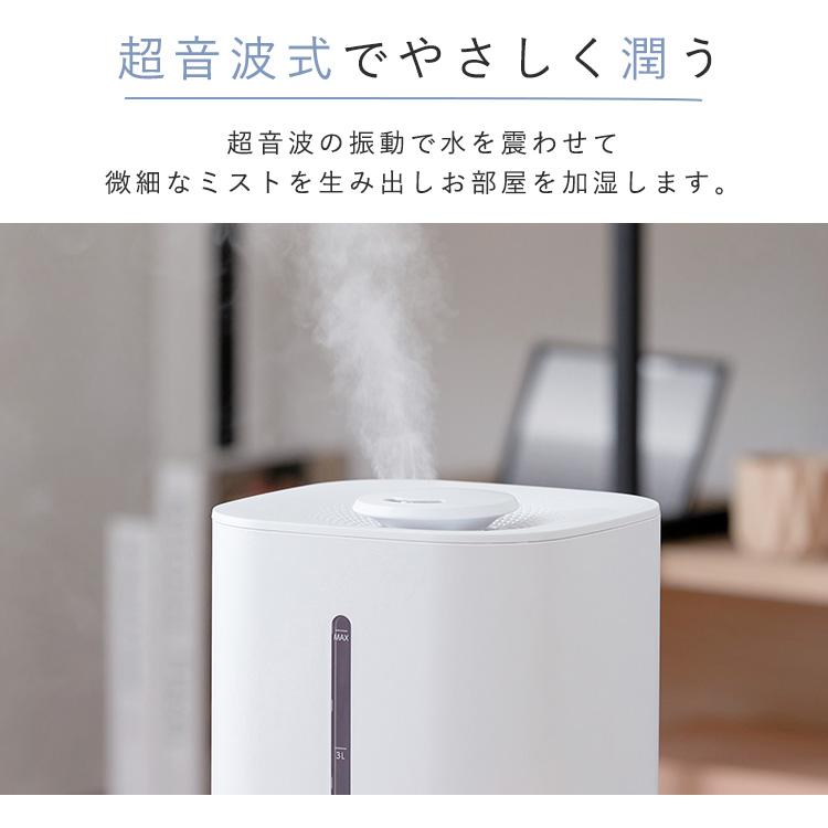 IRIS OHYAMA 加湿器 小型 卓上 上部給水 超音波式 4L 静音 IRIS OHYAMA 加湿器 小型 卓上 上部給水 超音波式 4L 静音