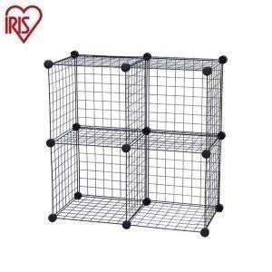 (在庫処分)ラック 棚 収納 用品 ワイヤーキューブシェルフ WIC4 アイリスオーヤマ | IRIS OHYAMA