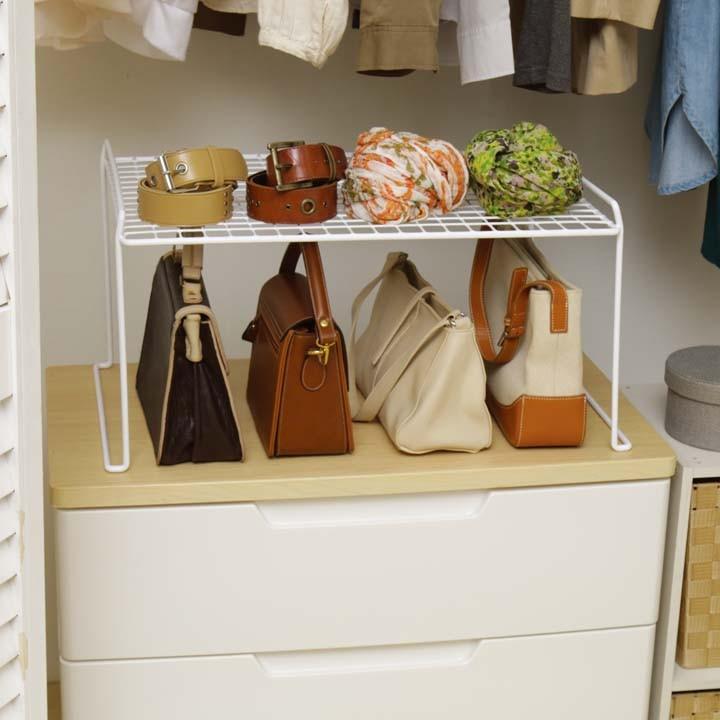 (在庫処分)収納用品 ラック スタッキングワイヤーシェルフ WSS-104 ホワイト アイリスオーヤマ | IRIS OHYAMA | 01