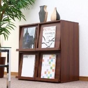 アイリス MOJ-75FP オープン本棚 フラップラック ディスプレイ IRIS OHYAMA（アイリスオーヤマ） ディスプレイ 見せる オープン 本棚