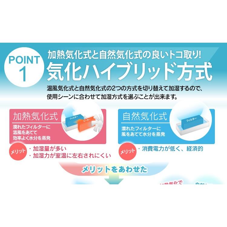 IRIS OHYAMA（アイリスオーヤマ） 加湿器 大容量 オフィス 除菌 加熱