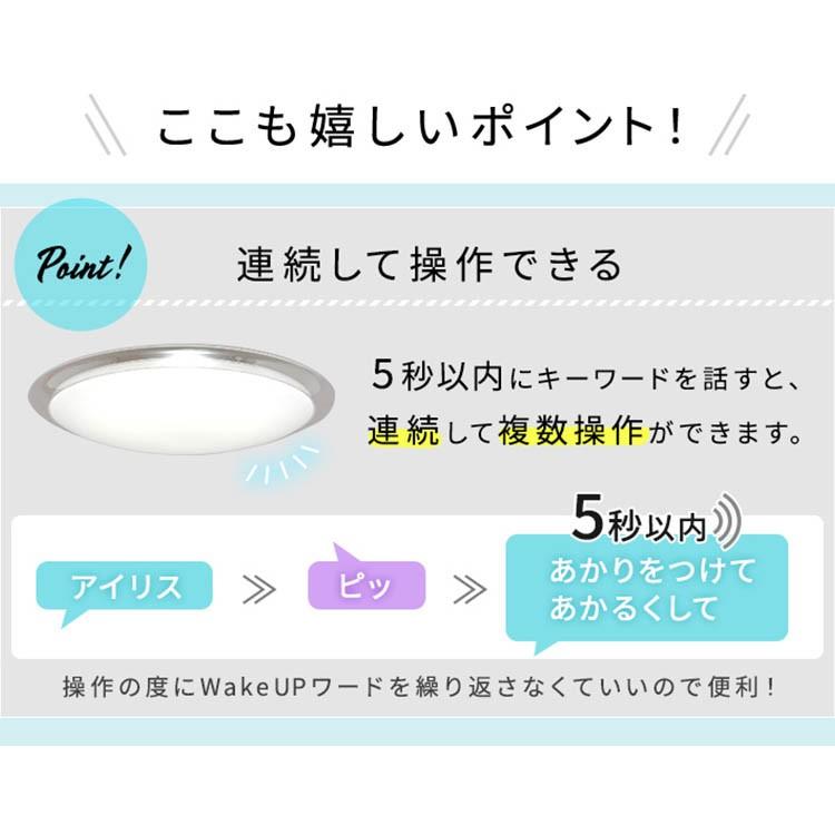 シーリングライト LED 8畳 照明 おしゃれ 音声操作 調光 調色 LEDシーリングライト 天井  スピーカー アイリスオーヤマ クリアフレーム CL8DL-6.1CFUV | IRIS OHYAMA | 09