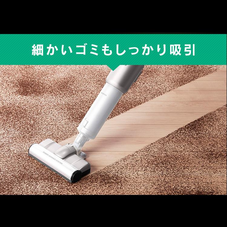 掃除機 コードレス 紙パック式 紙パック 吸引力 ごみ捨て簡単 アイリスオーヤマ 新生活 一人暮らし クリーナー スティッククリーナー i10 SBD-92P-S | IRIS OHYAMA | 07