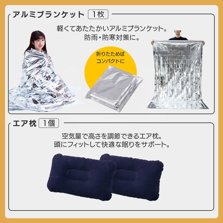 防災グッズ セット 1人用 防災セット 31点 食料なし 防災リュック 避難グッズ 非常用持ち出し袋 エアーベッド付き アイリスオーヤマ BS1-31 * | IRIS OHYAMA | 09