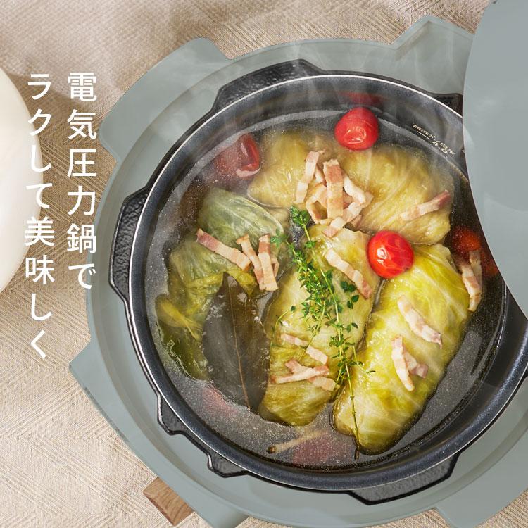 IRIS OHYAMA 電気圧力鍋 3l 炊飯器 自動調理鍋 自動 電気鍋