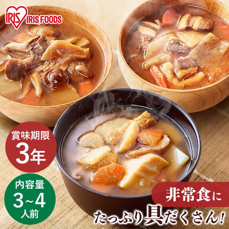 IRIS OHYAMA（アイリスオーヤマ） 防災食 缶詰 けんちん汁 きのこ汁