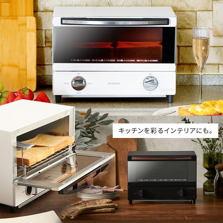 トースター 安い 2枚焼き 2枚 おしゃれ オーブントースター 一人暮らし スチームオーブントースター アイリスオーヤマ | IRIS OHYAMA | 15