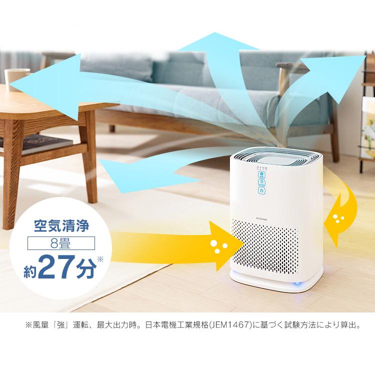 IRIS OHYAMA（アイリスオーヤマ） 空気清浄機 小型 卓上 花粉対策 10畳