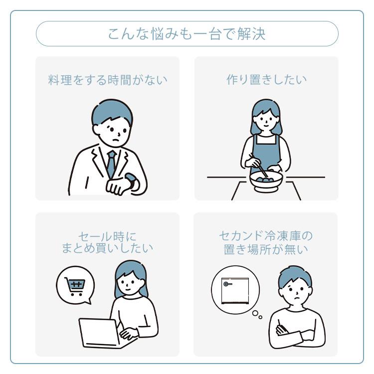 冷凍庫 家庭用 スリム ファン式 省エネ コンパクト 142l フリーザー 1ドア 大容量 右開き ストッカー アイリスオーヤマ IUSN-14A-W * | IRIS OHYAMA | 05